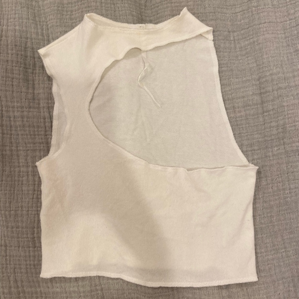 Are You Am I White Tank Top